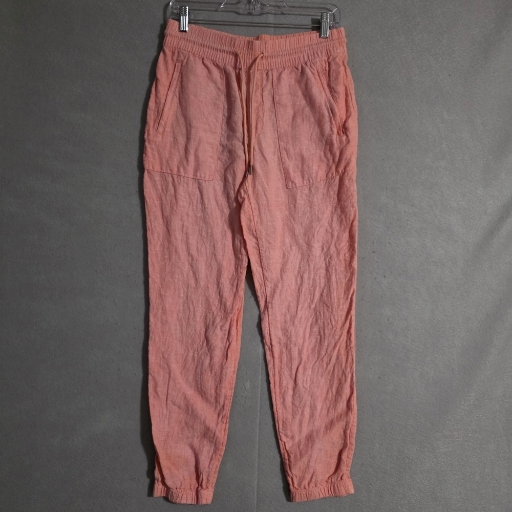 Athleta Womens Sunset Glow Retreat Linen Jogger 531704-05 Size 4